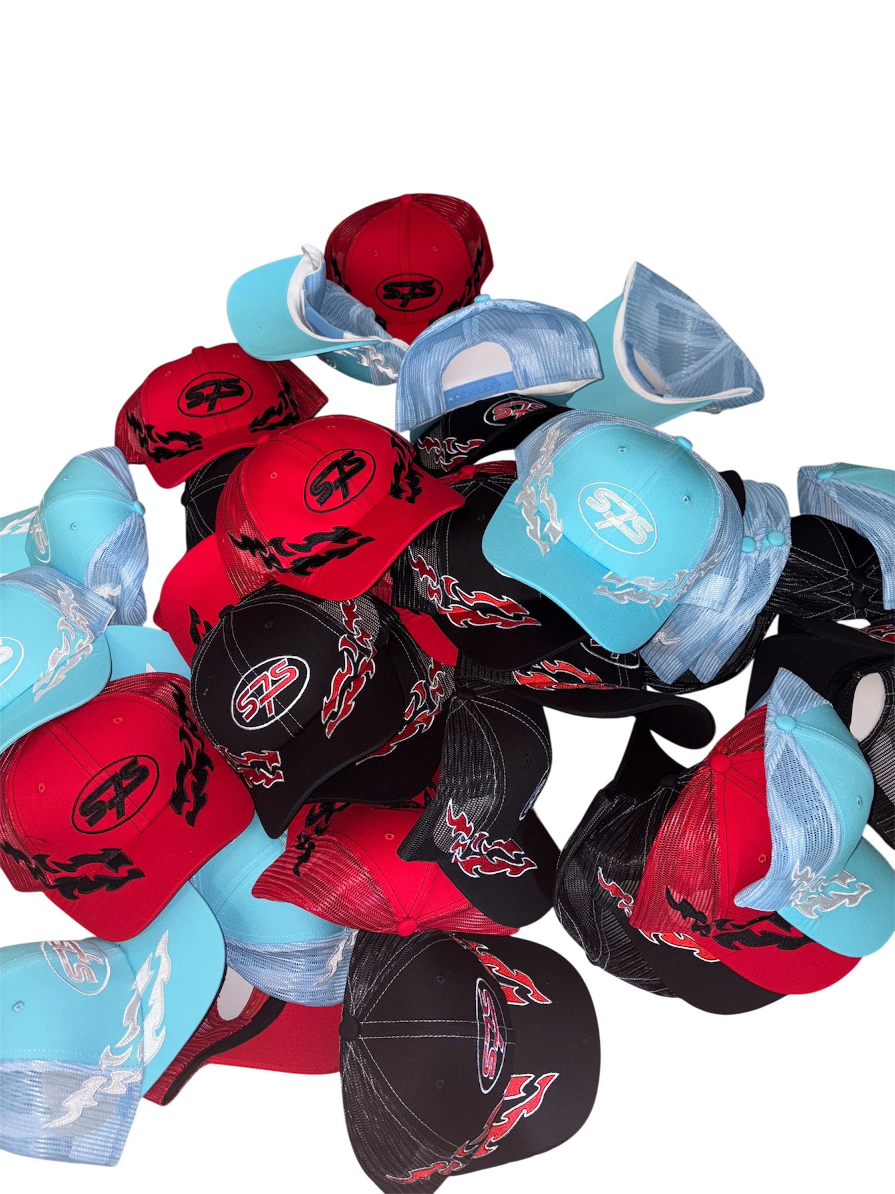 FLAME ON TRUCKER HATS